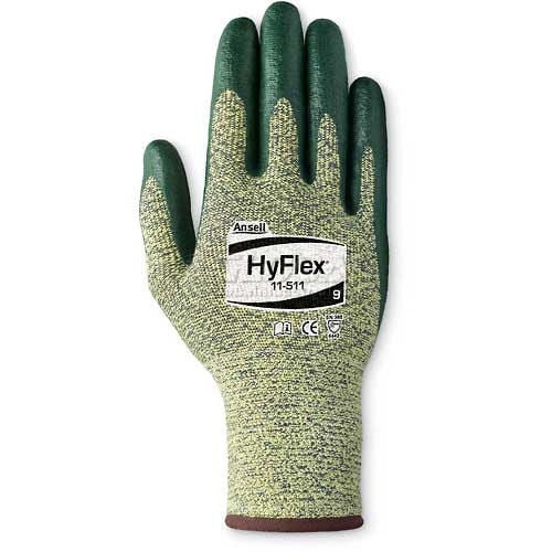 12 Pairs Ansell 11-421 HyFlex Palm Coated Gloves Size 10 XL